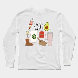 Basic Girl Icons Long Sleeve T-Shirt